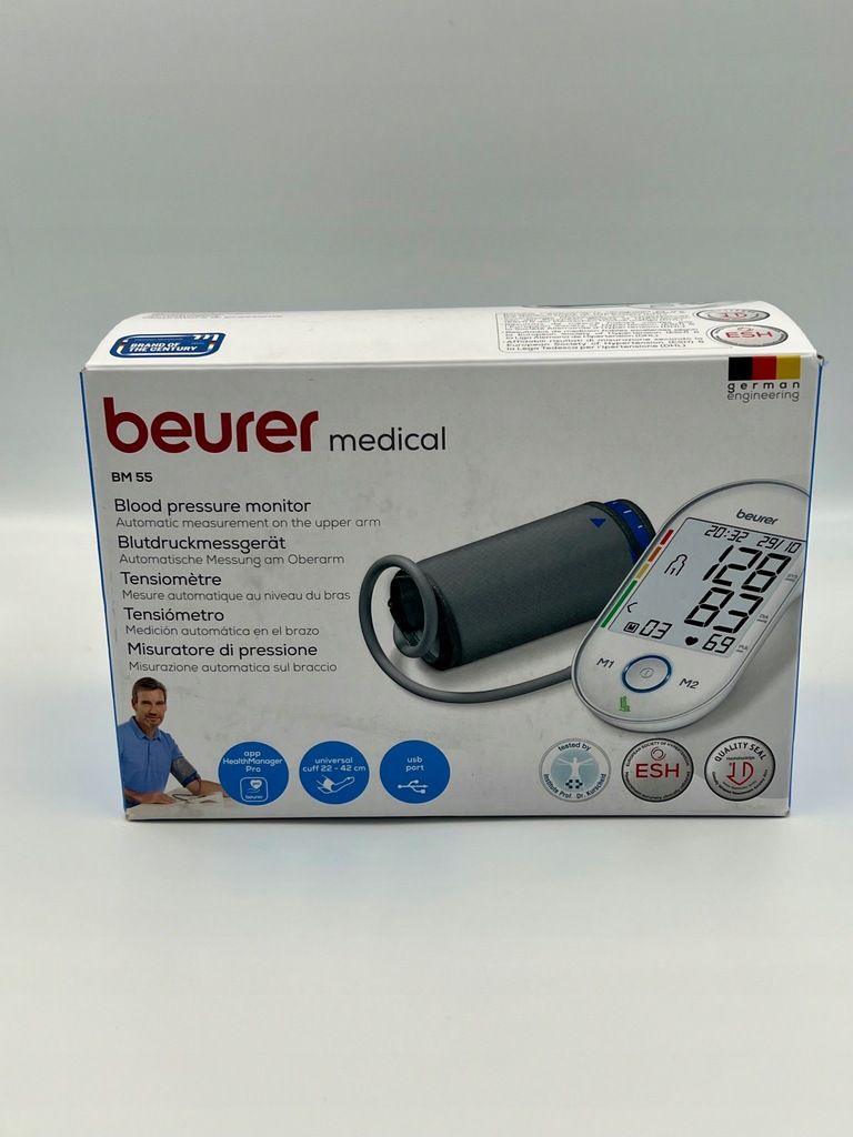 Beurer Bm55 Ciśnieniomierz naramienny, biały, bluetooth