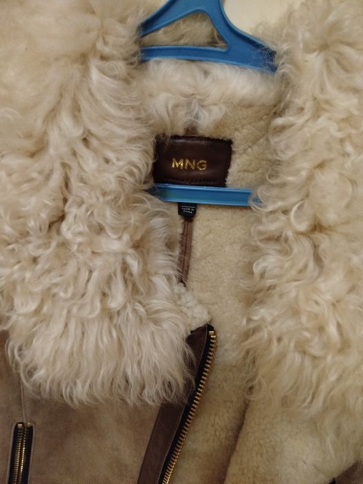 Дублёнка, натуральная замша и мех.