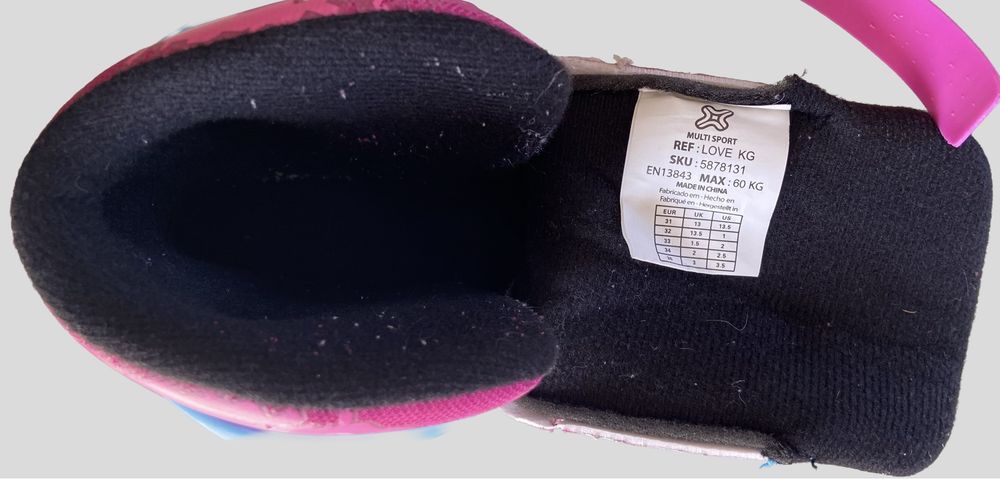 Patins luminosos ajustáveis para crianças 31 - 35