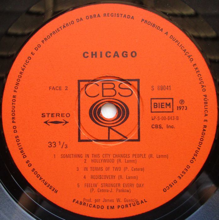 Chicago - - - - - Chicago VI - - - - - LP
