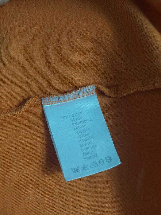 Tshirt męski bluza basic bawełna CandA C&A roz S pomarańczowy