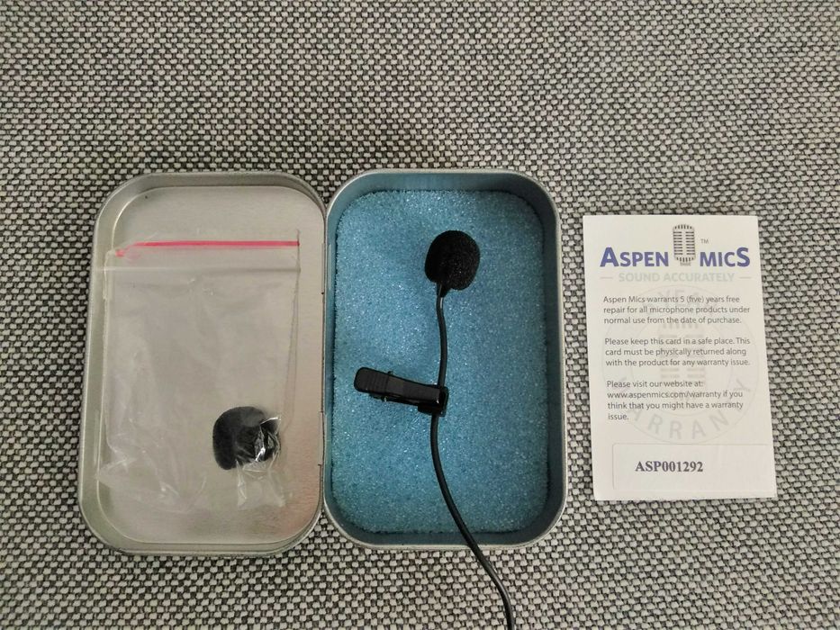 Microfone de lapela HQ-SPK Stereo Aspen Mics