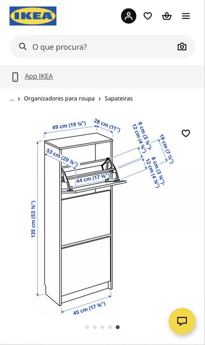 2 Módulos de Sapateira IKEA