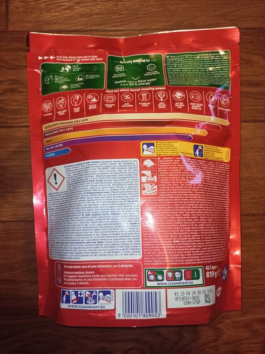 Somat Excellence 5w1 kapsułki tabletki do zmywarki 42 szt. i inne