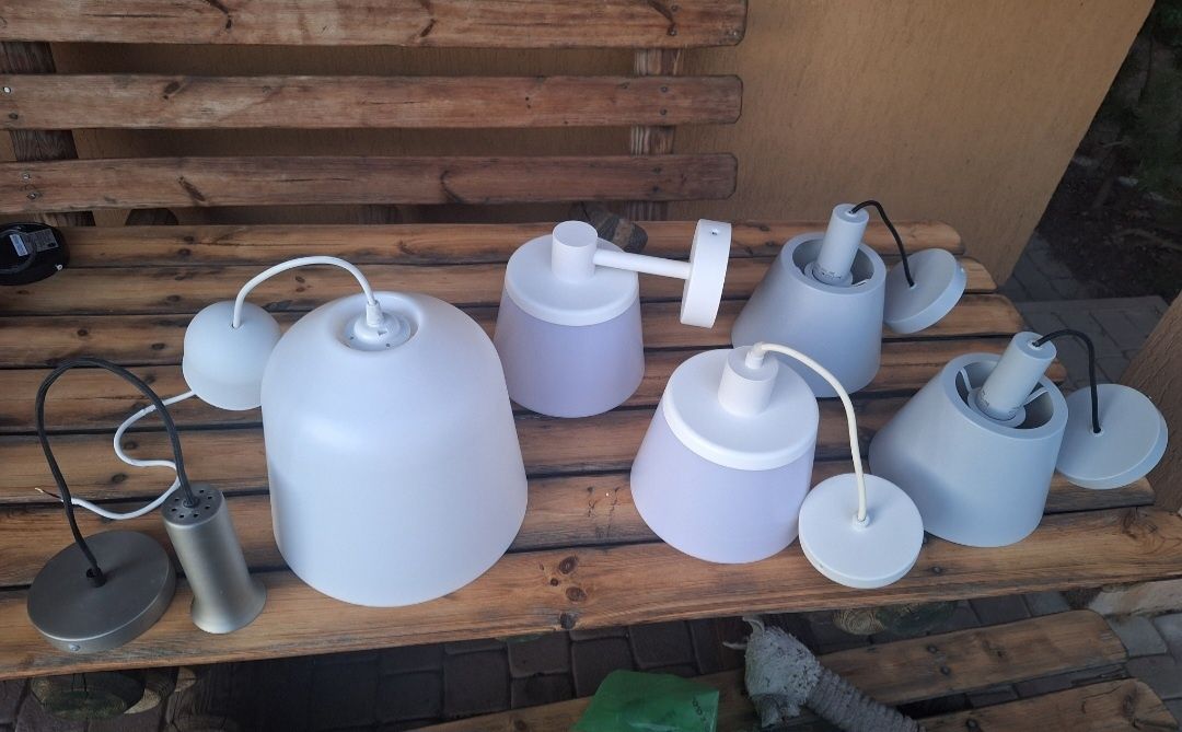 Zestaw lamp wiszących,  ściennych  6 szt