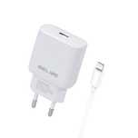 Beline Ład. siec. 1x USB-C 30W + kabellightning biała /white PD 3.0