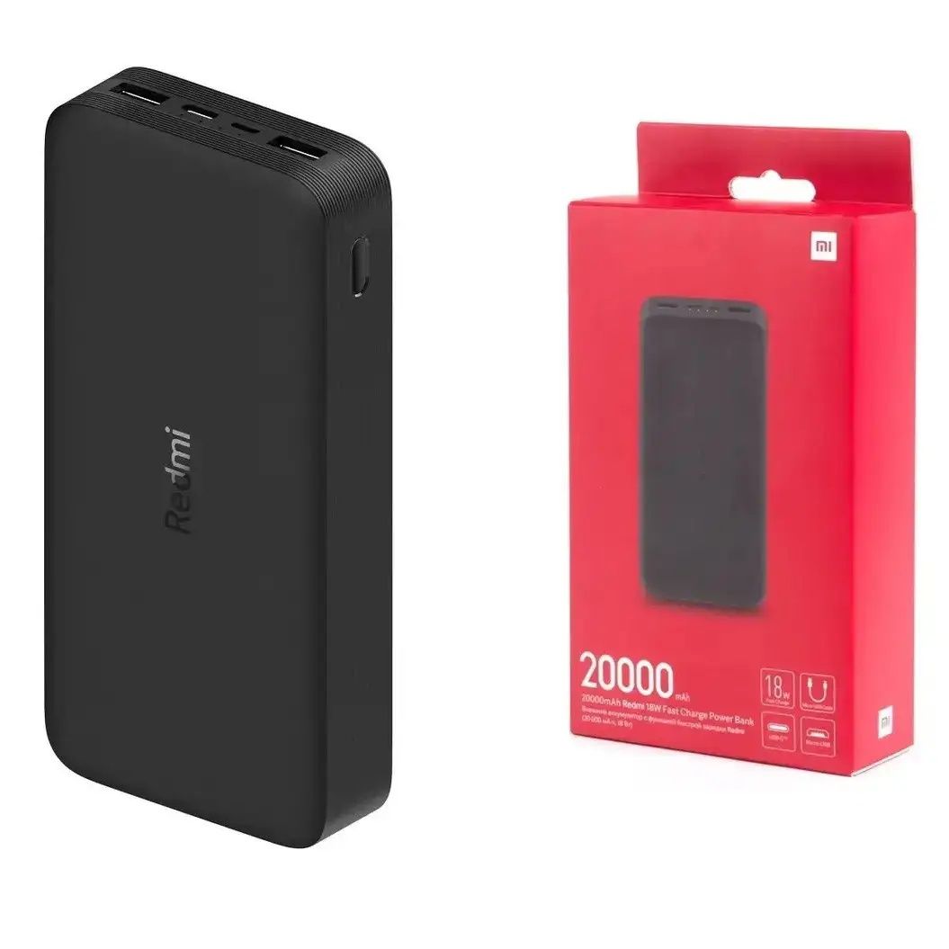 Power Bank Xiaomi Redmi ємністю 20000 мА, 18w