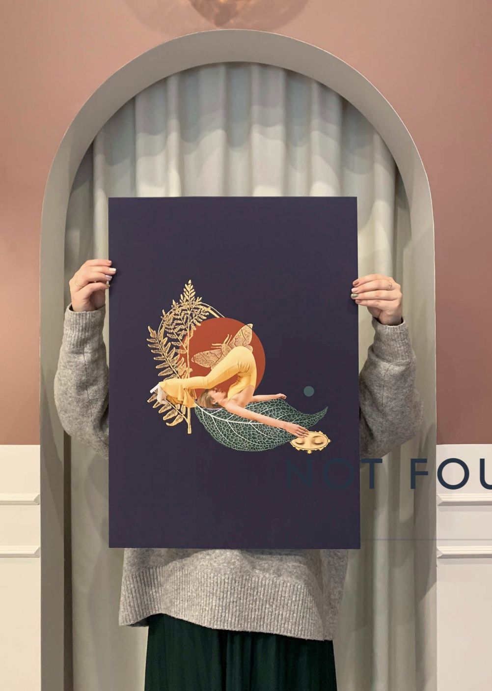 Last DAY! Kolaż plakat Aleksandra Morawiak 30x21 yoga joga joginka