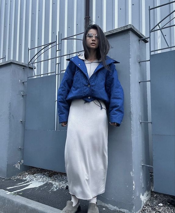 Крутезний утеплений бомбер з деніму