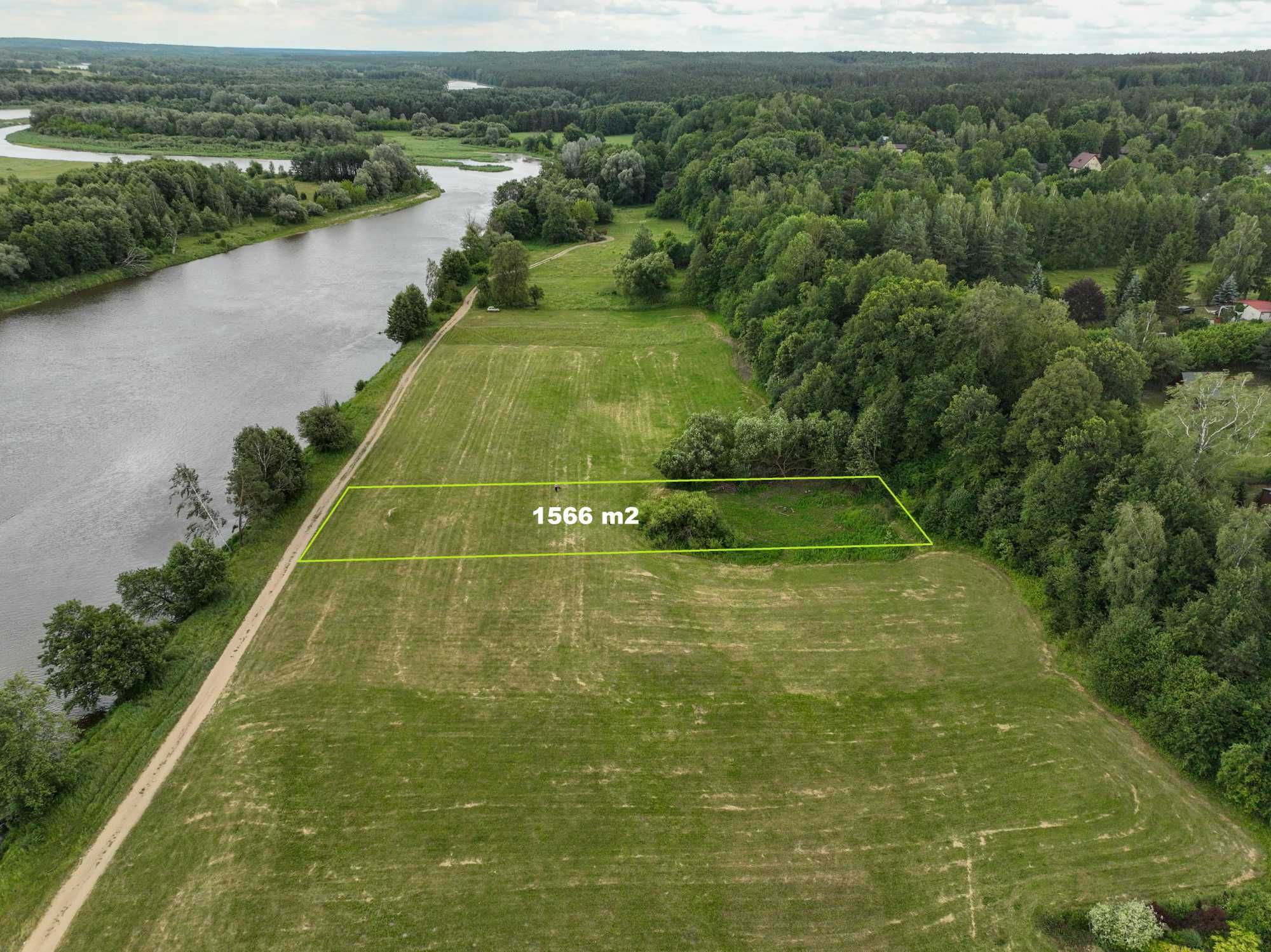 Stare Mierzwice piękna działka nad rzeką Bug