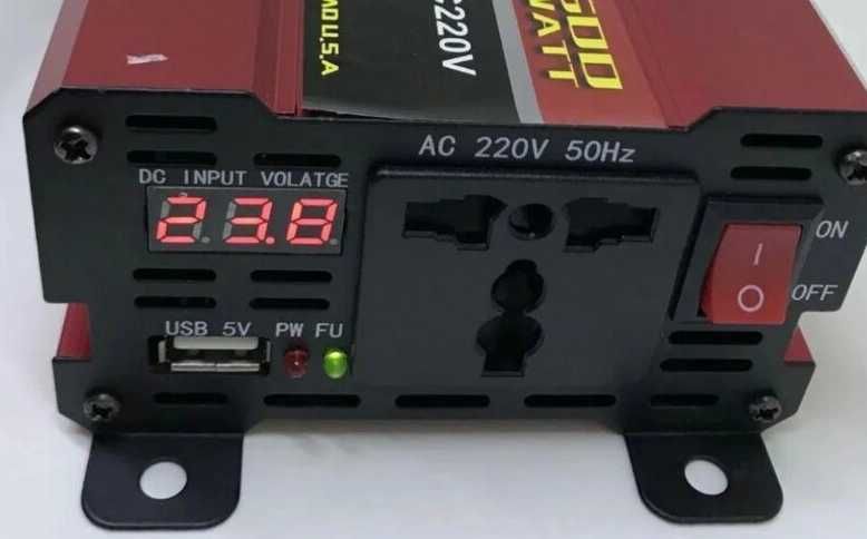 Преобразователь рowerоne plus 12v 220v 500w