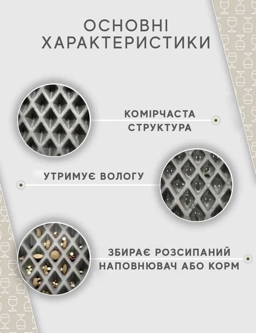 Килимок для котячого туалету під лоток 60х40 см одношаровий коврик