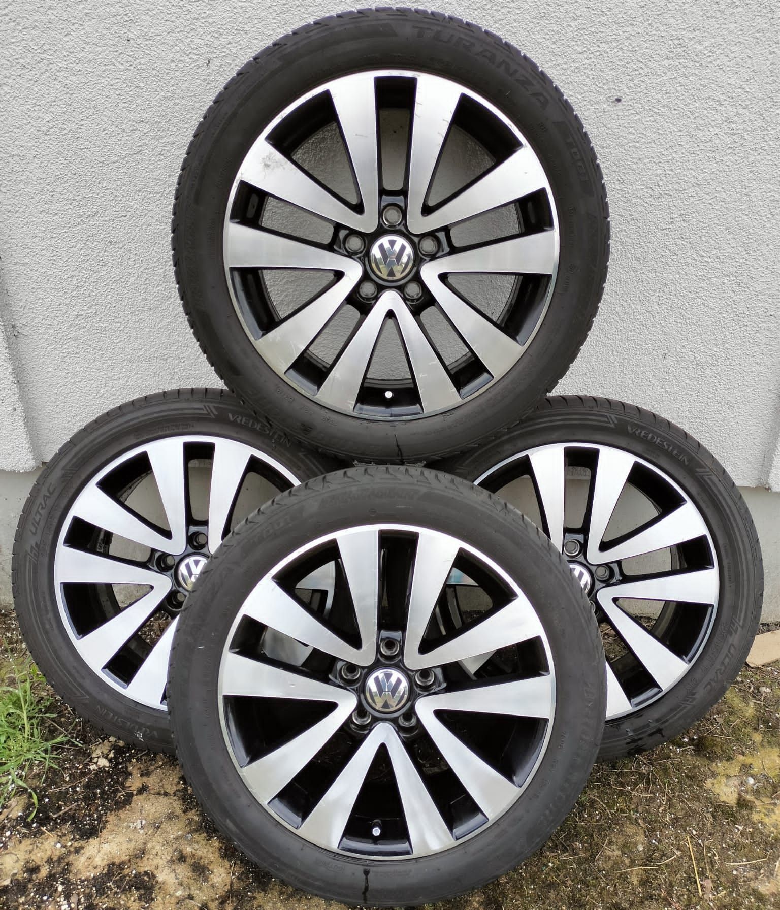 Felgi z oponami Golf 5 6 Gti Gtd Caddy Jetta 7Jx17 ET54 5x112