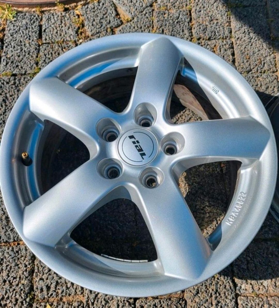 Komplet 4x alufelgi Rial R16 5x112. Felgi aluminiowe ET48,skoda,audi