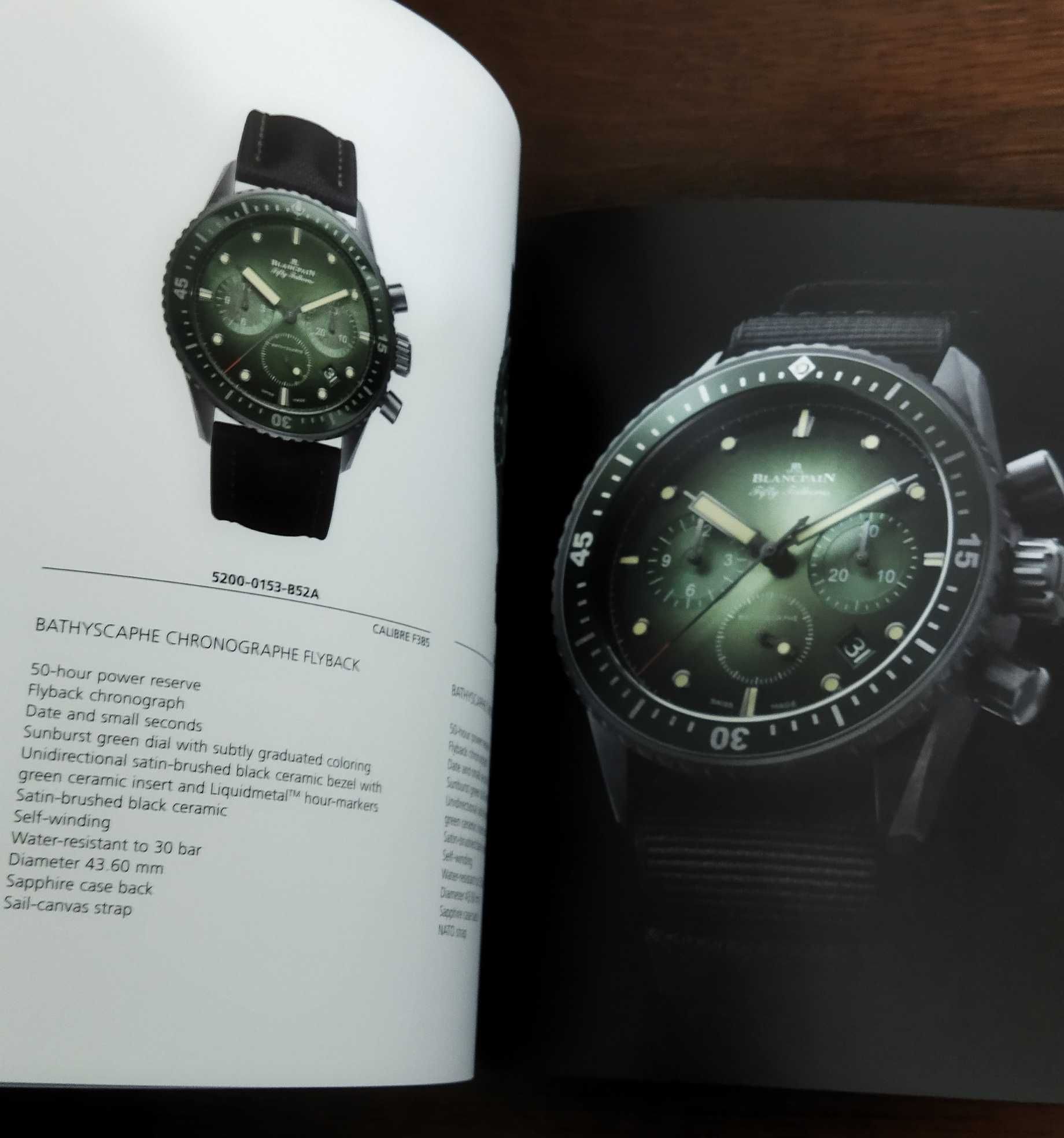 Luksusowy specjalny katalog wyjątkowej marki ZEGARków BLANCPAIN