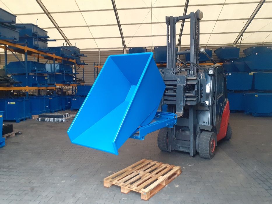 Kontener / Wywrotka pod wózek widłowy, na wióry, trociny 600L