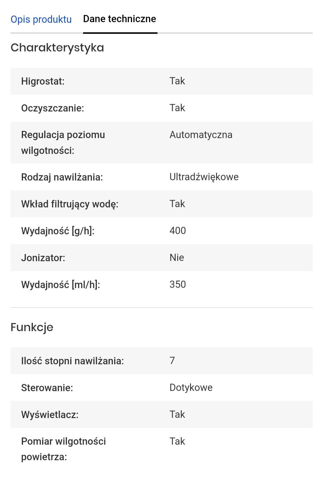 Nawilżacz ultradźwiękowy SETTI+ Smart AH900