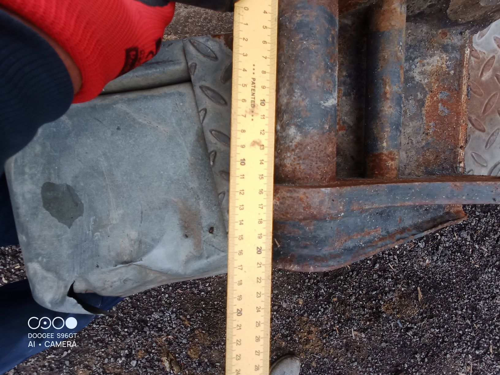 Adapter łyżki terex TC 16, 20 do wspawania mocowanie