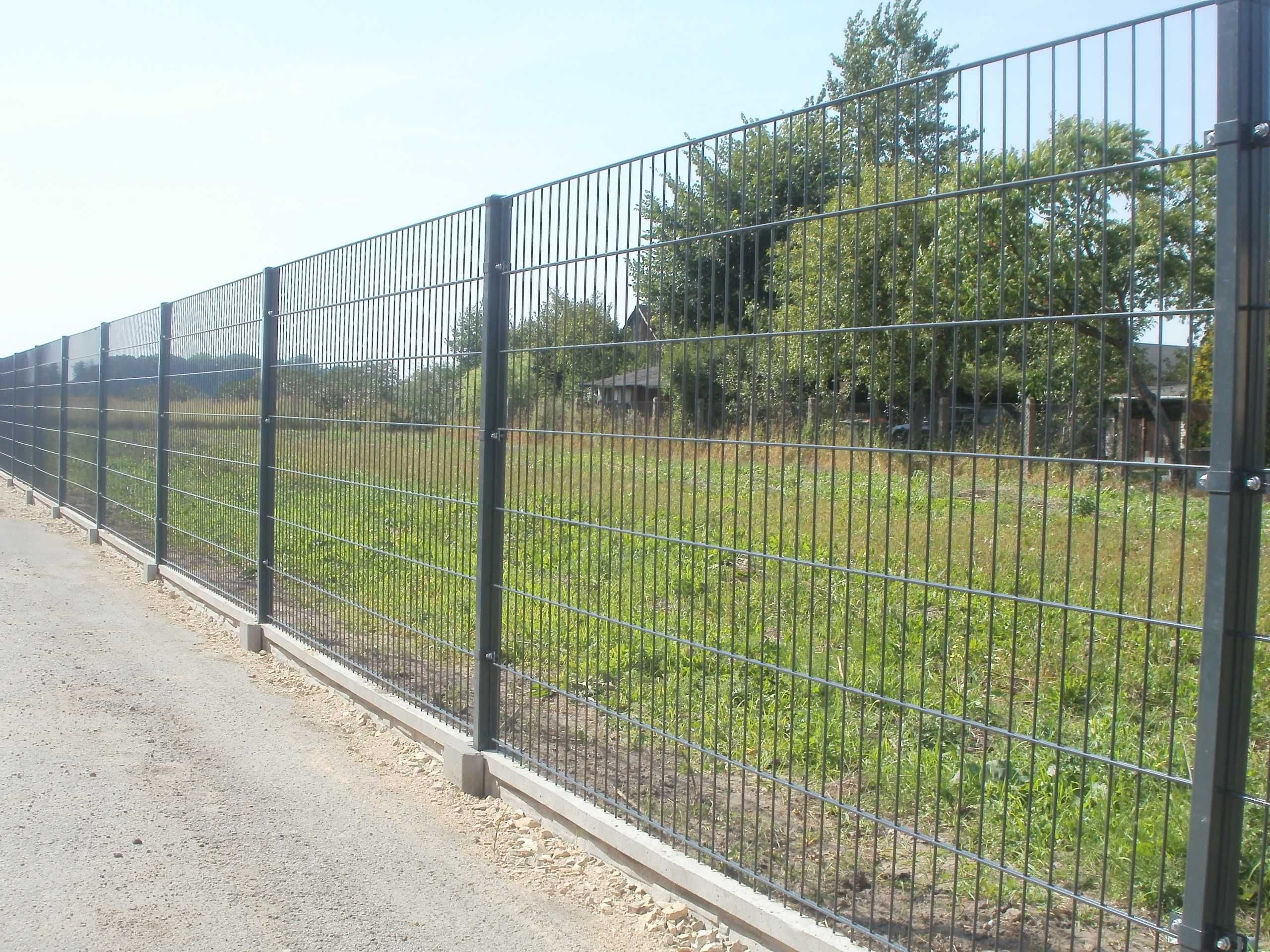Ogrodzenie panelowe 2D 143cm 6/5/6 z płytą prefabrykowaną + TRANSPORT
