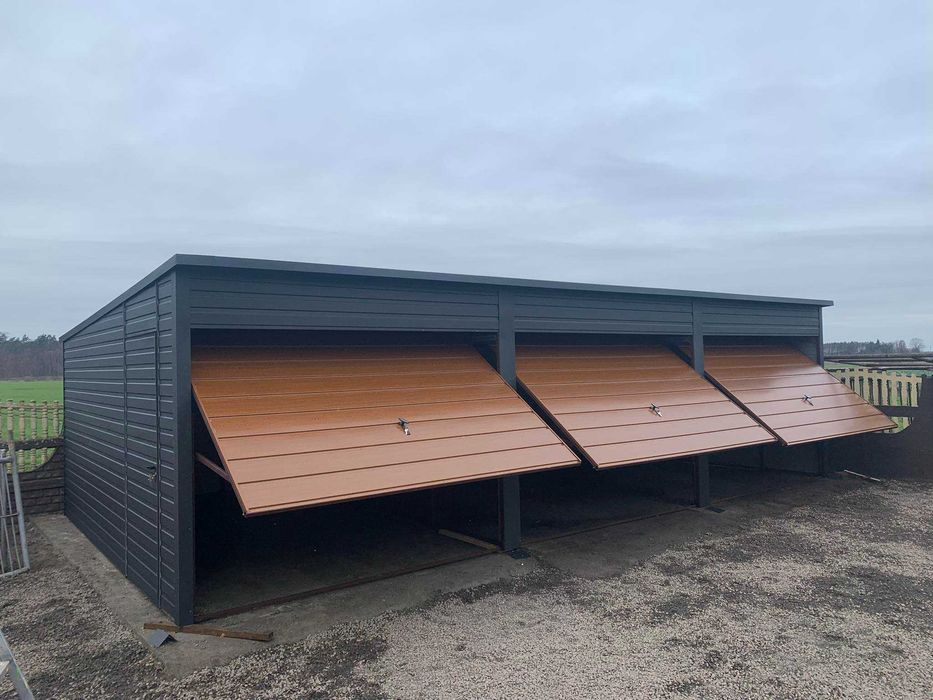 Garaże blaszane drewnopodobne lub w kolorze, producent niskie ceny