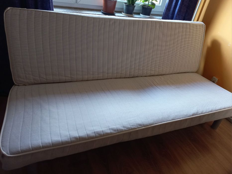Łóżko SOFA rozkładana IKEA BEDDINGE stelaż, materac, pojemnik