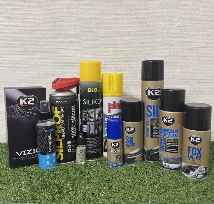 Силіконова смазка, антидощ  K2, Atas, Zollex,Bio lien