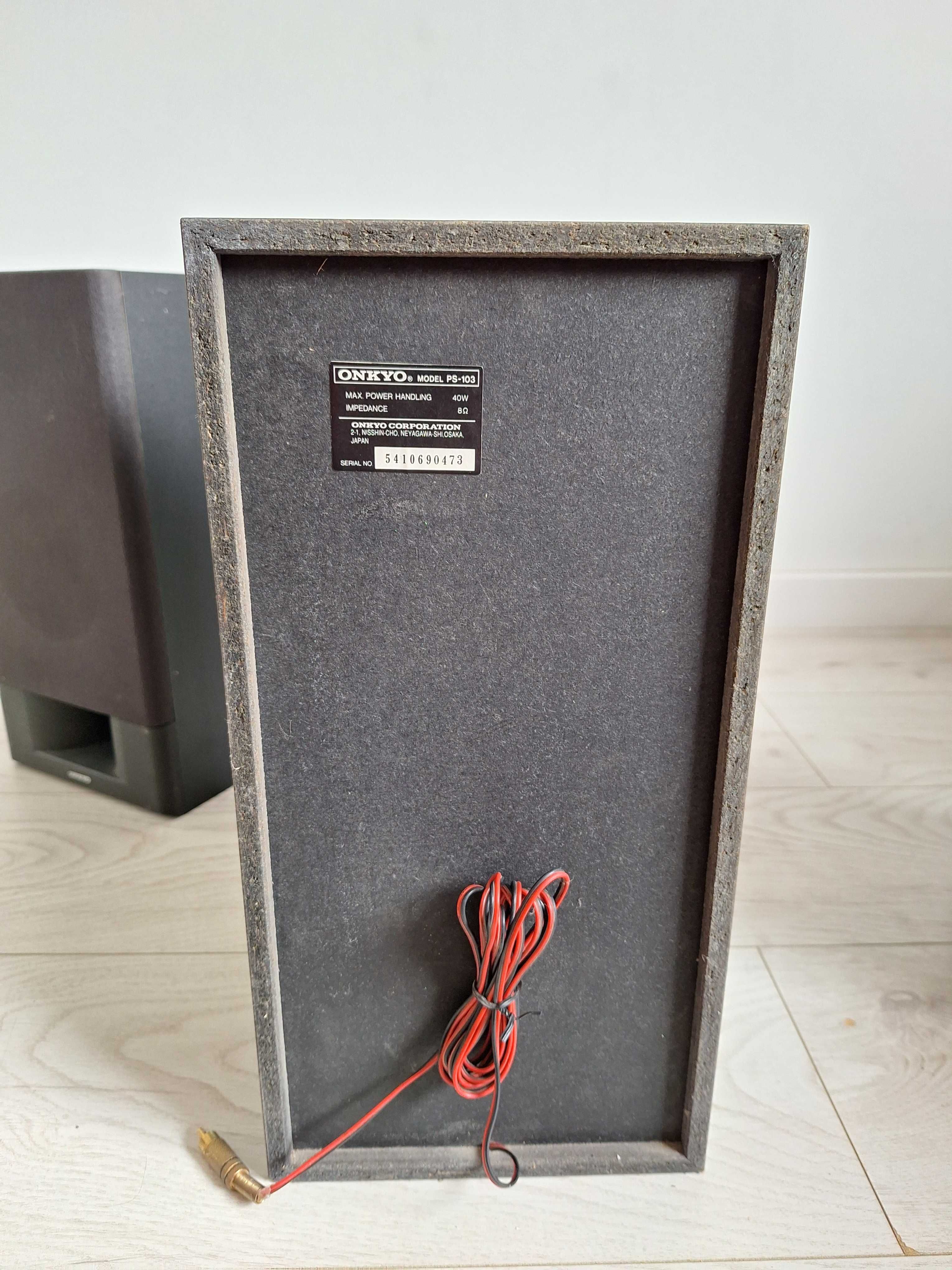 2 głośniki onkyo ps-103 + subwoofer creative inspire p380