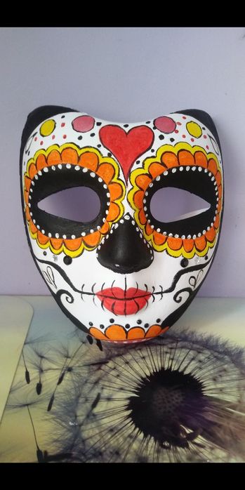 Maska karnawałowa (na Halloween) sugar skull