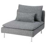 Pokrycie sekcji 1-os SÖDERHAMN Lejde szary/czarny Ikea 204.402.20
