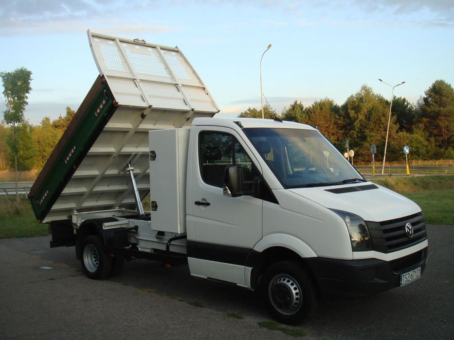 Volkswagen wywrotka skrzynia  VW Crafter KLIMA KIPER 165 km Zobacz !!