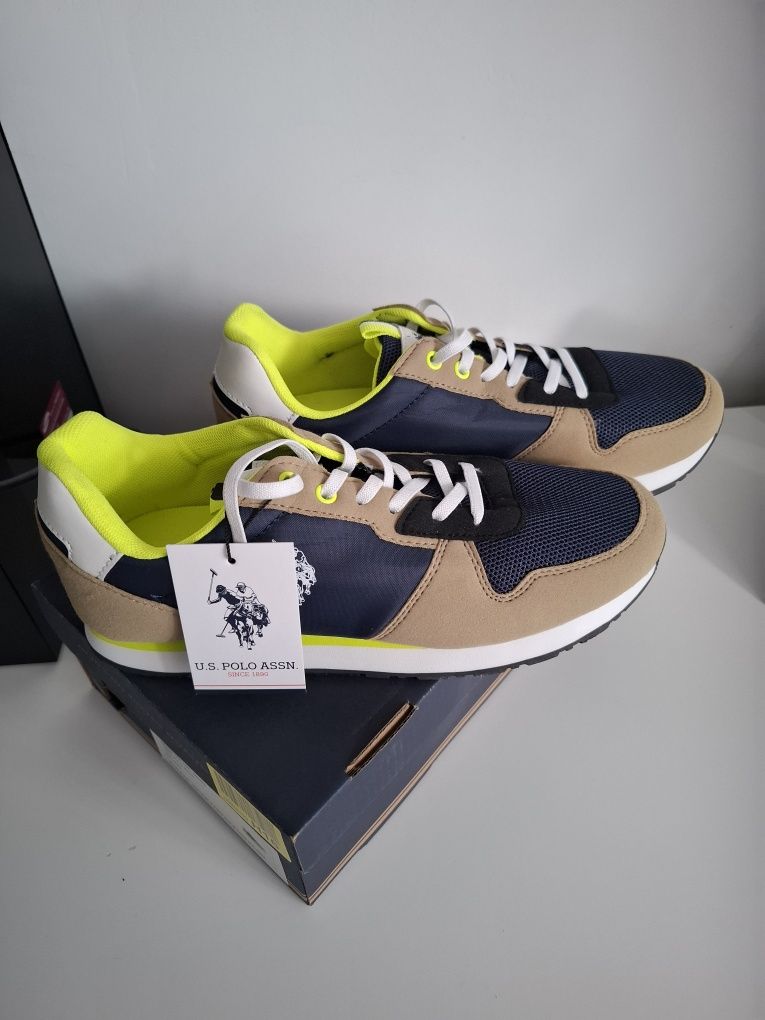 Sneakersy U.S. Polo Assn. - Nobik NOBIK008 DBL-BEI03 rozmiar 39
