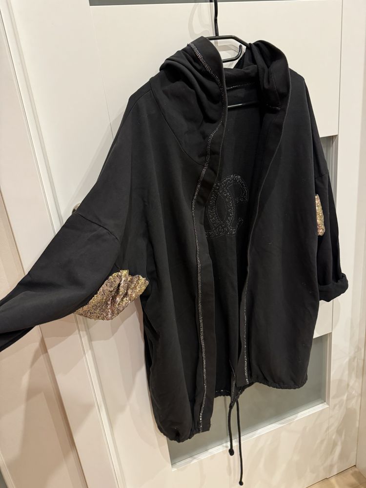 Długa bluza z cekinami elegancka