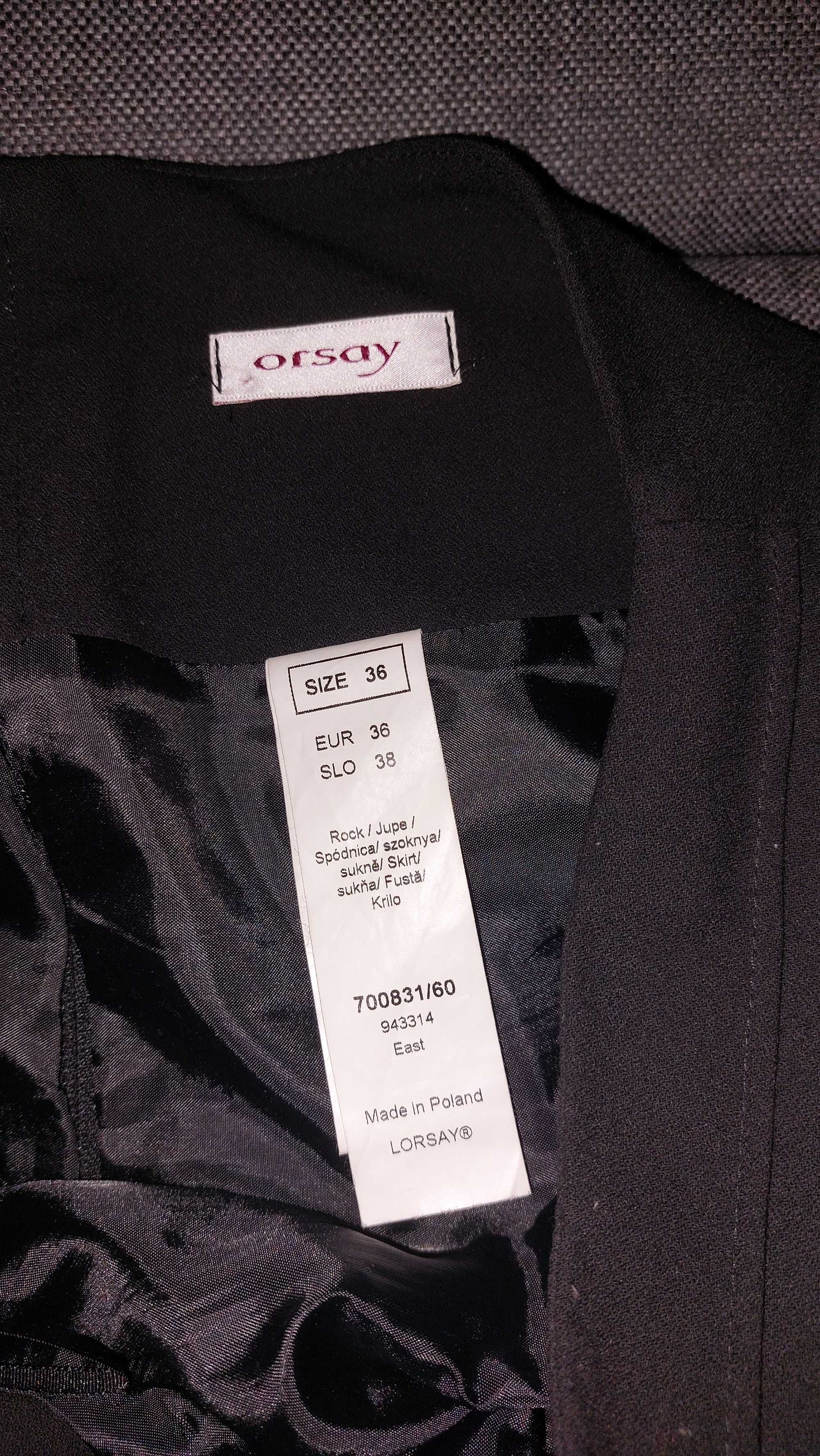 Czarna spódnica damska ORSAY Rozmiar 36