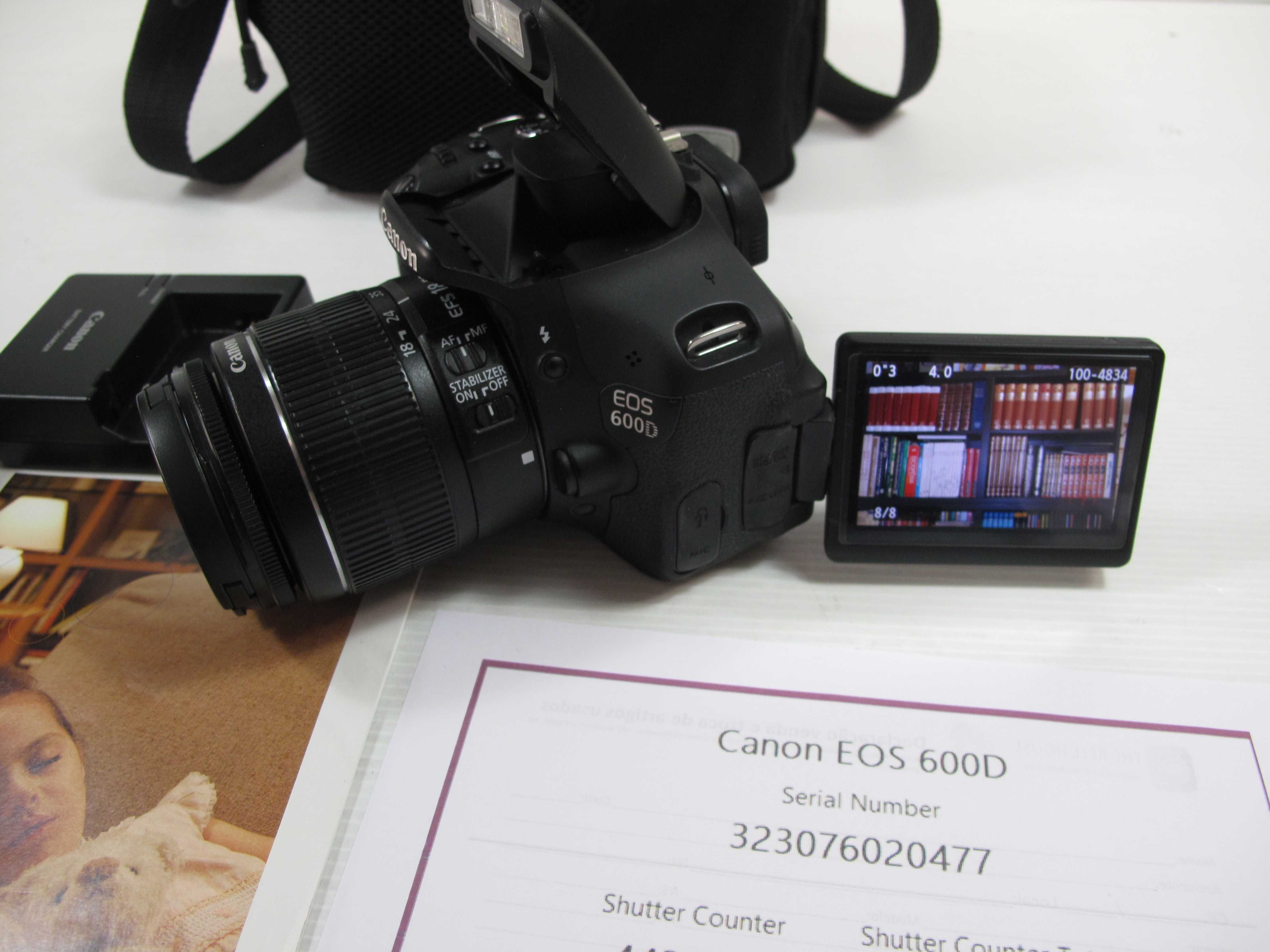 Canon 600D com ou sem lente só 31 mil disparos Excelente