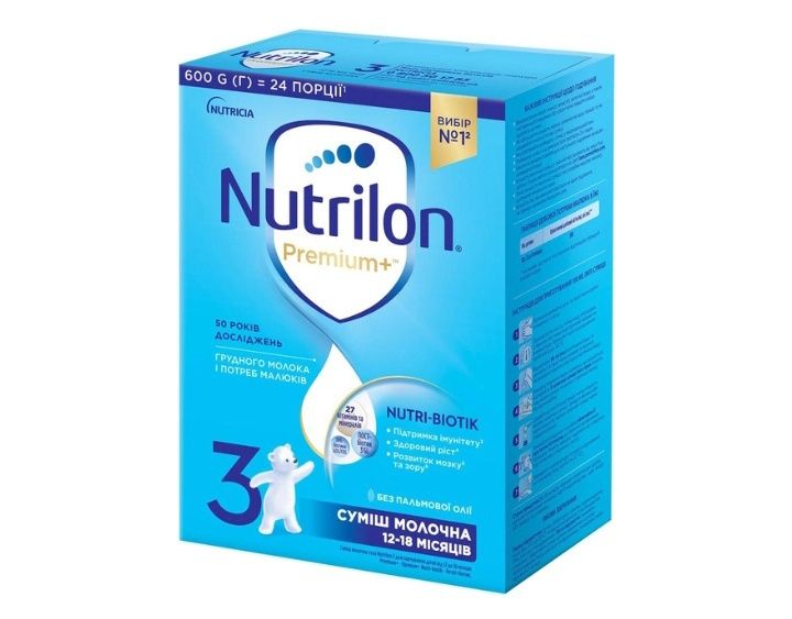 Молочная сухая смесь Nutrilon Premium+ 3 600 г