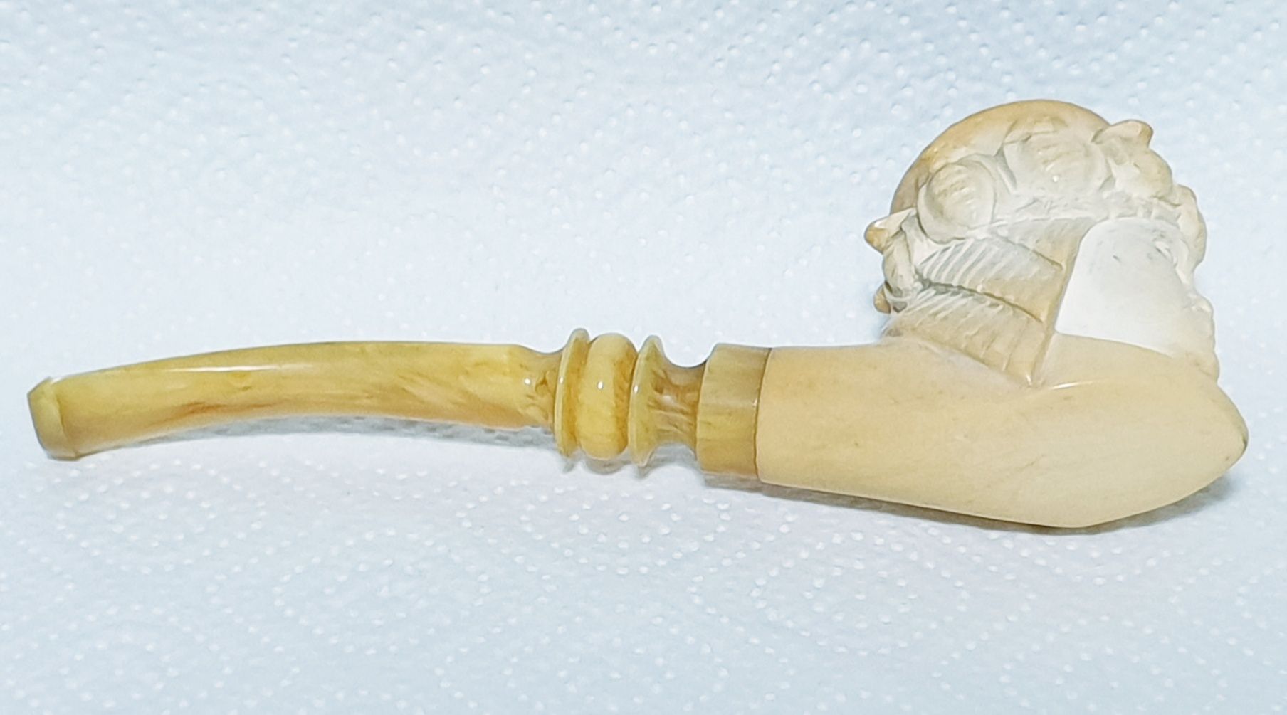 Fantástico antigo cachimbo em espuma do Mar "cabeça de Cleopatra"