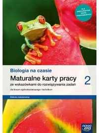 Karty pracy: Biologia na czasie 2. Maturalne karty pracy. Nowa Era