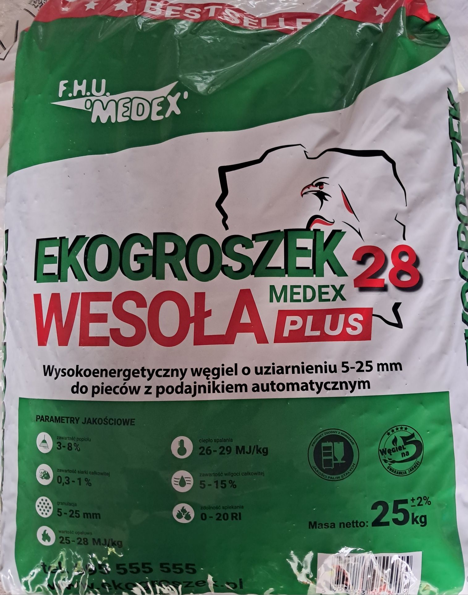 ekogroszek  medex wesoła plus   Eko Orzech workowany Trzebinia