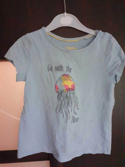 Koszulka unisex błękitna z meduzą Lupilu 86/92