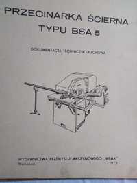 DTR  przecinarka ścierna BSA 5