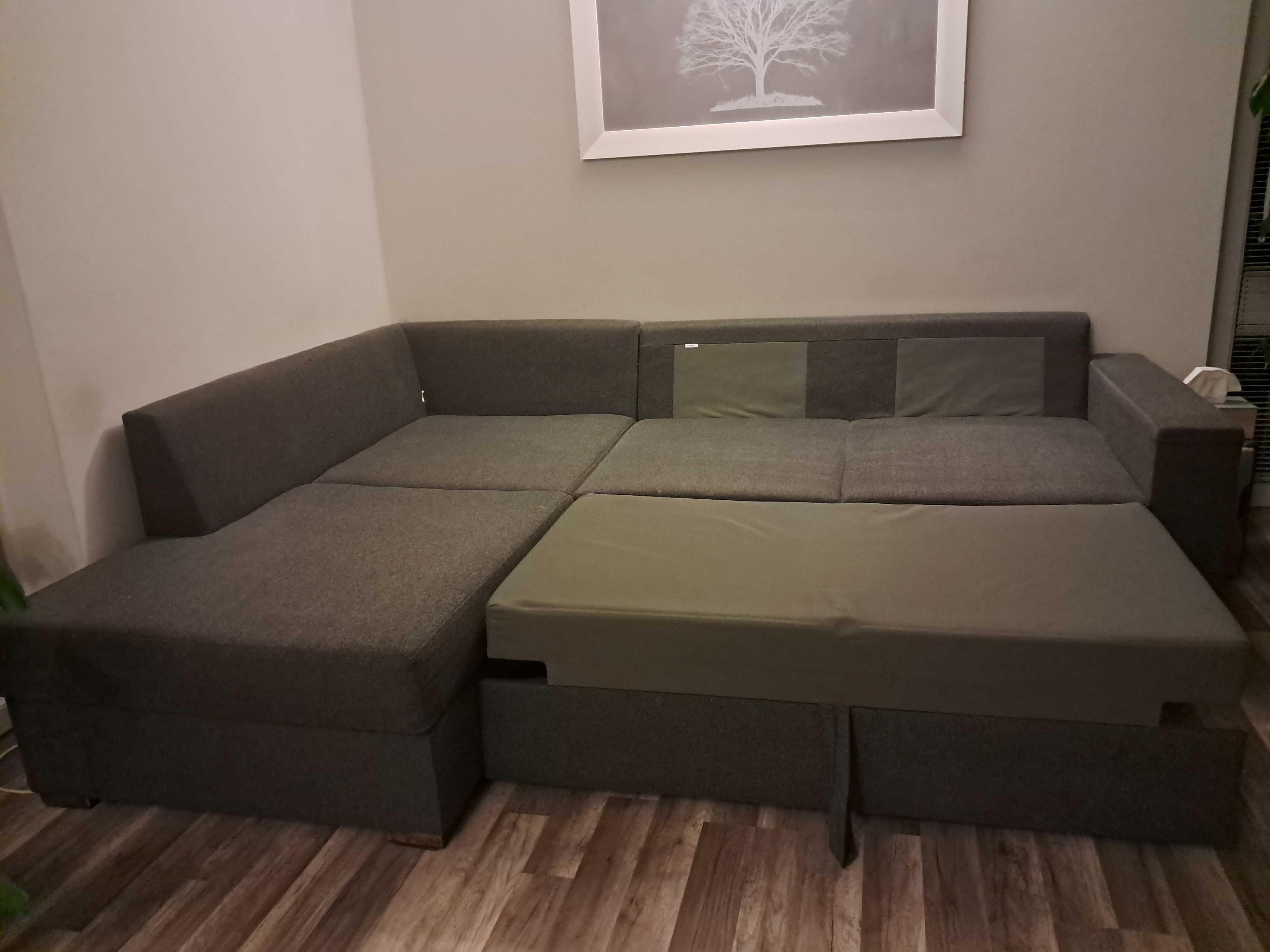 Narożnik z funkcją spania