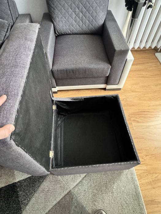 Narożnik plus fotel i pufa