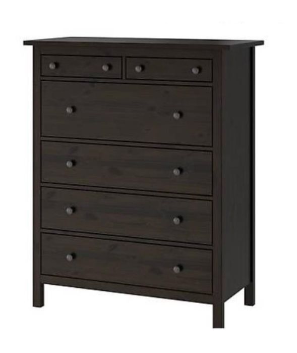 IKEA komoda czarna/brąz szafka