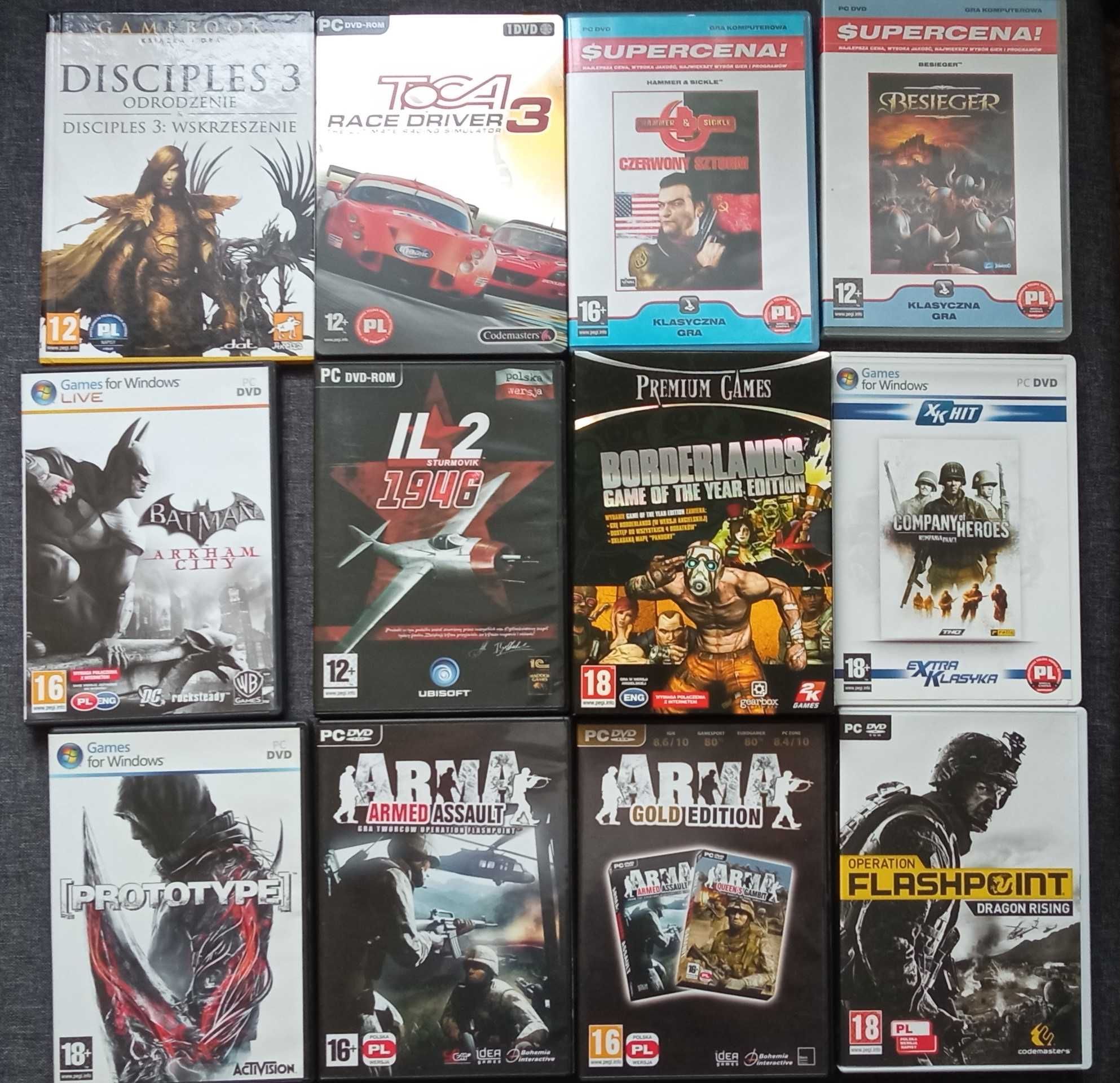 Gry PC Akcja/Symulatory/RPG/Przygodowe [zestaw]