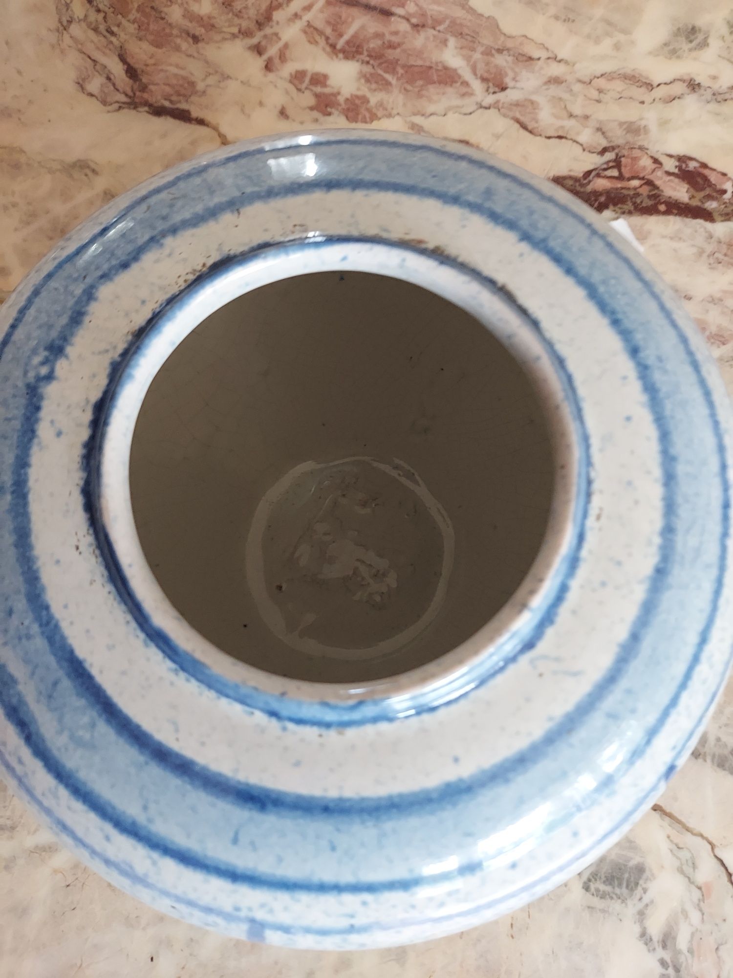 Wazon ceramiczny błękitny ginger jar, azjatycki (korea,japonia,chiny)