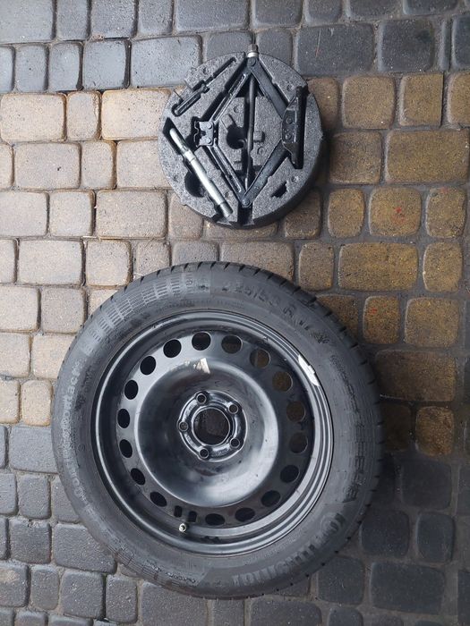 Koło zapasowe 5x115 Zestaw Naprawczy Lewarek klucz hak Opel Astra J