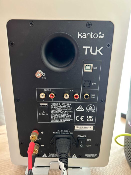 Aktywne kolumny podstawkowe / głośniki Kanto Tuk z Bluetooth i DAC