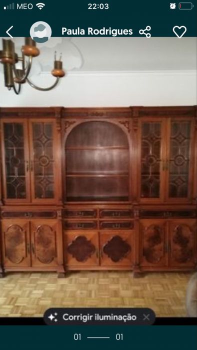 Mobilia de jantar Mesa de jantar, 6 cadeiras  com louceiro/movel64286568436995122