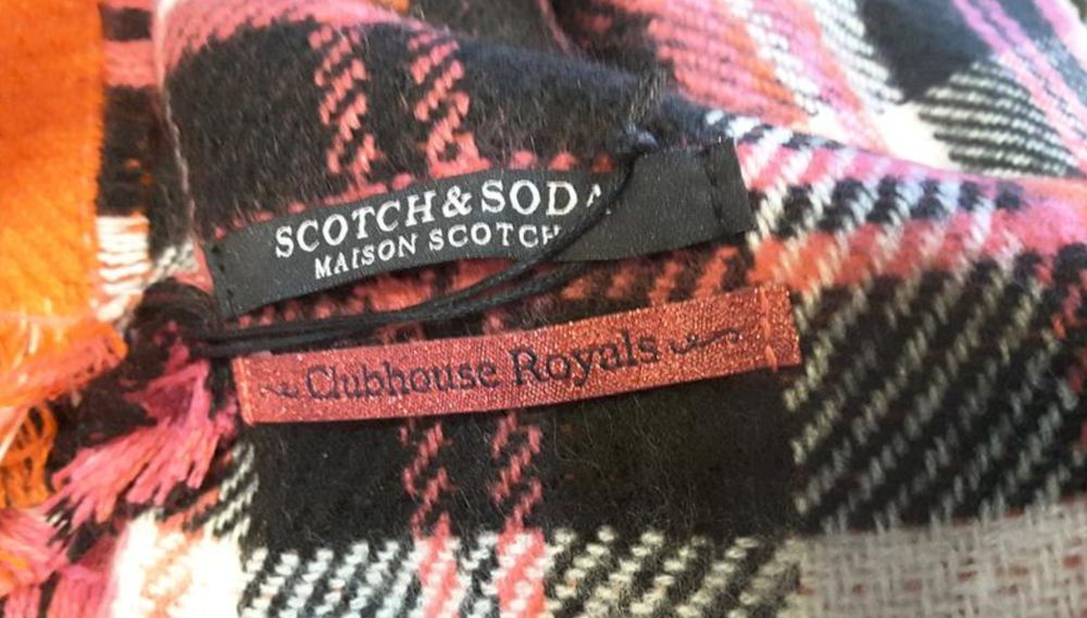 Scotch&Soda, Maison Scotch, яскравий шарф, Нідерланди, унісекс