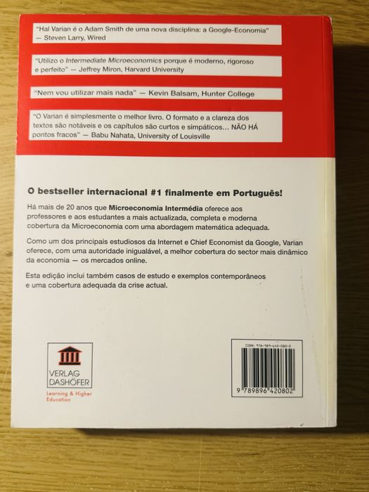 Microeconomia Intermédia-Uma abordagem Moderna. Em português.